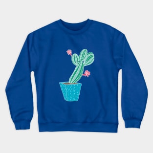 Cacti with flower Crewneck Sweatshirt